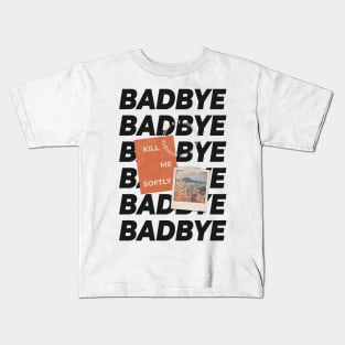 BAD BYE BLACK (MONO COLLECTION/BTS) Kids T-Shirt